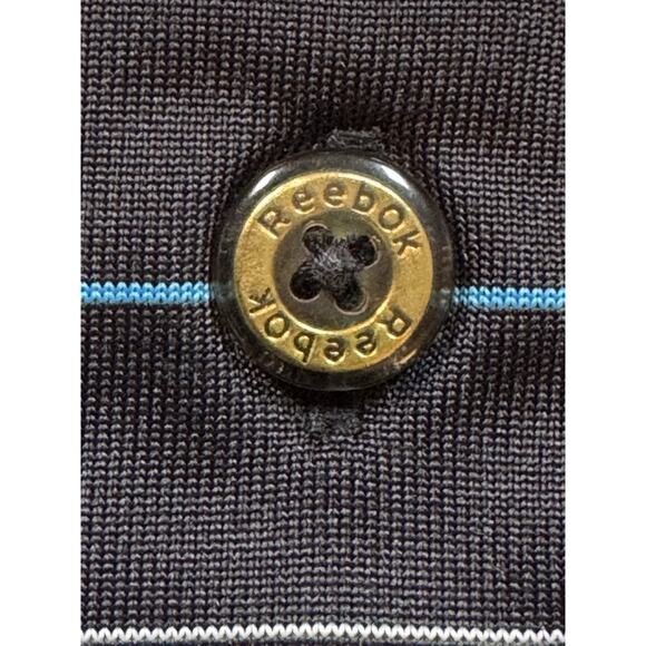 Reebok Men’s 2XL Polo Short Sleeve Performance Wicking Striped Golf Shirt - Picture 7 of 9